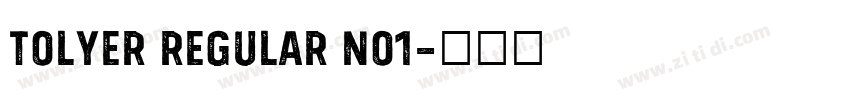 Tolyer Regular no1字体转换